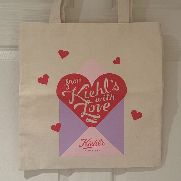 Kiehl's Handbags - Kiehls canvas tote heart’s motif